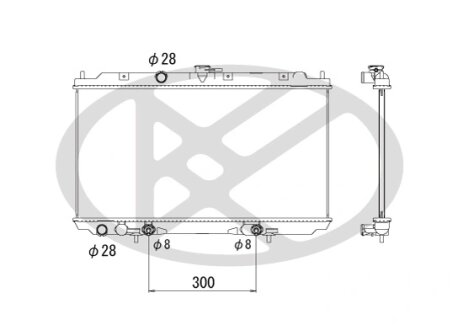Радіатор охолоджування двигуна KOYORAD PL021776