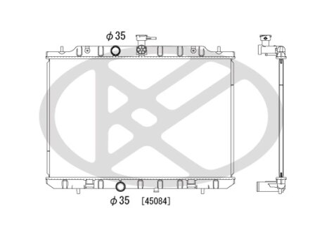 Радіатор охолоджування двигуна KOYORAD PL022114R