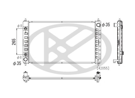 Радіатор охолоджування двигуна KOYORAD PL022115