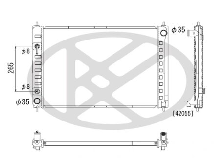 Радіатор охолоджування двигуна KOYORAD PL022209