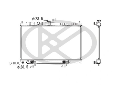 Радіатор охолоджування двигуна KOYORAD PL022460