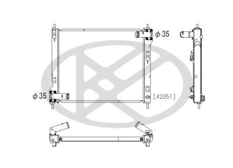 Радіатор охолоджування двигуна KOYORAD PL022564