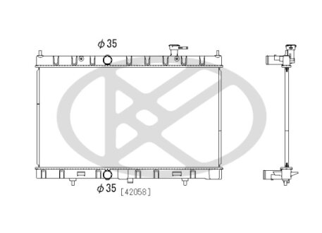 Радіатор охолоджування двигуна KOYORAD PL023078
