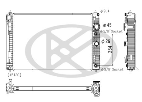 Радіатор охолоджування двигуна KOYORAD PL023288