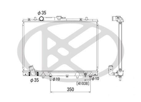 Радіатор охолоджування двигуна KOYORAD PL030698