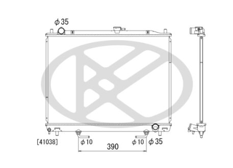 Радіатор охолоджування двигуна KOYORAD PL031758