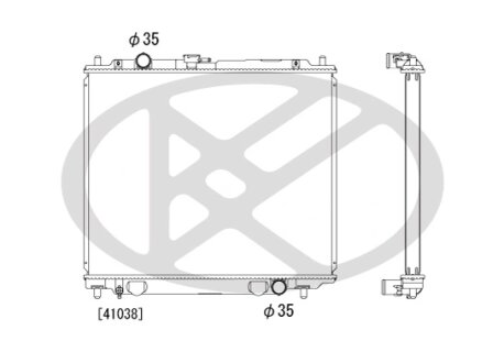 Радіатор охолоджування двигуна KOYORAD PL031950