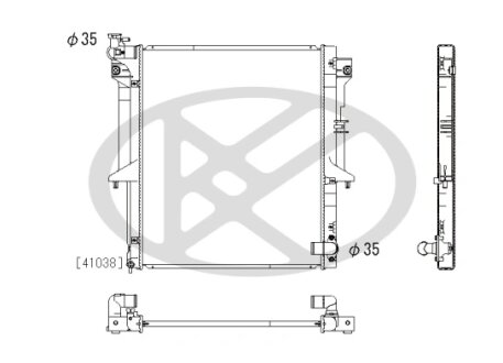 Радіатор охолоджування двигуна KOYORAD PL032310