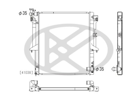 Радіатор охолоджування двигуна KOYORAD PL032311