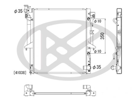 Радіатор охолоджування двигуна KOYORAD PL032312