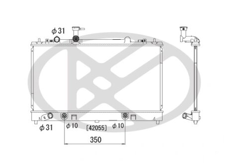 Радіатор охолоджування двигуна KOYORAD PL061679