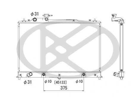 Радіатор охолоджування двигуна KOYORAD PL061987