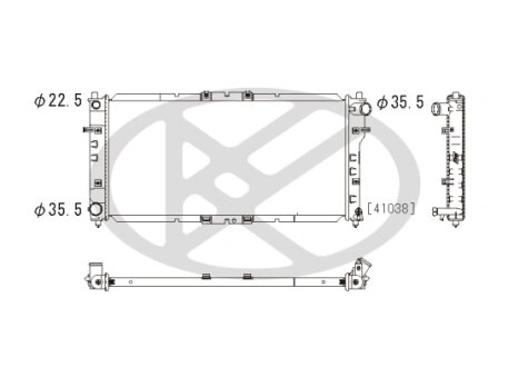Радіатор охолоджування двигуна KOYORAD PL062718