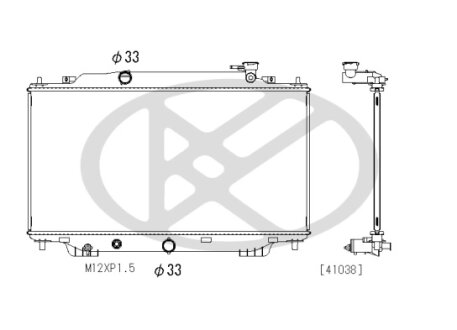 Радіатор охолоджування двигуна KOYORAD PL063008