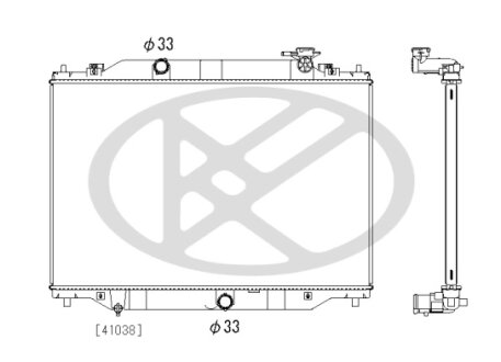 Радіатор охолоджування двигуна KOYORAD PL063352