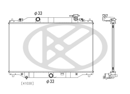 Радіатор охолоджування двигуна KOYORAD PL063433