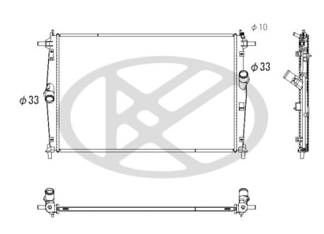 Радіатор охолоджування двигуна KOYORAD PL063748