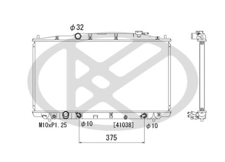 Радіатор охолоджування двигуна KOYORAD PL082138