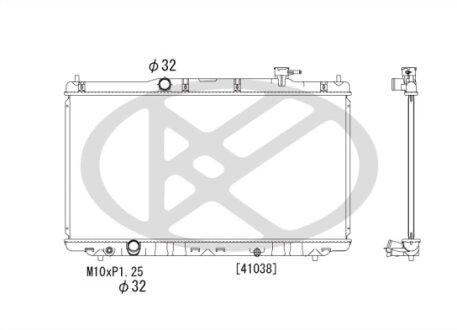 Радіатор охолоджування двигуна KOYORAD PL082858