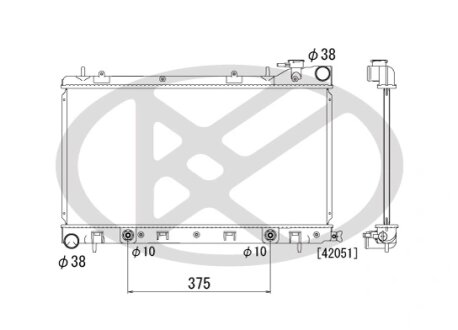 Радіатор охолоджування двигуна KOYORAD PL091604