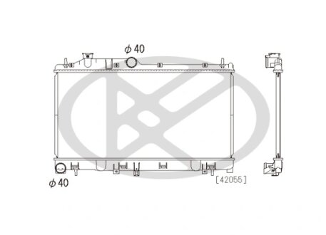 Радіатор охолоджування двигуна KOYORAD PL091662