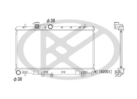 Радіатор охолоджування двигуна KOYORAD PL091738