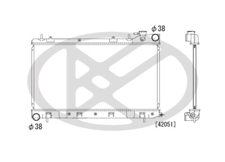 Радіатор охолоджування двигуна KOYORAD PL092215