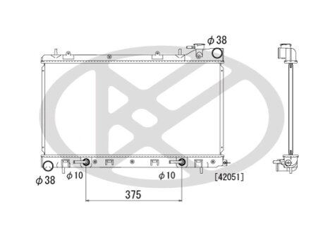 Радіатор охолоджування двигуна KOYORAD PL092216