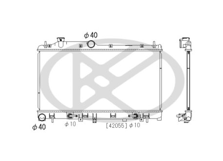 Радіатор охолоджування двигуна KOYORAD PL092522