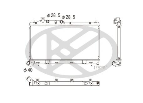 Радіатор охолоджування двигуна KOYORAD PL092627