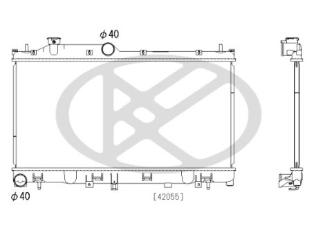 Радіатор охолоджування двигуна KOYORAD PL093220