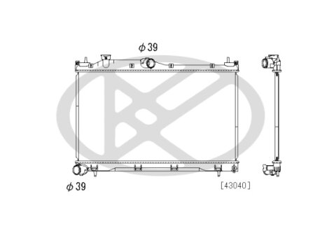 Радіатор охолоджування двигуна KOYORAD PL093712
