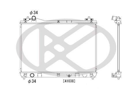 Радіатор охолоджування двигуна KOYORAD PL102057