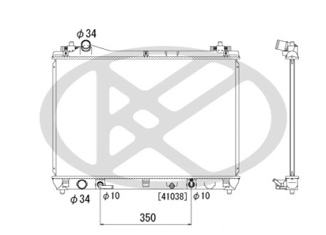 Радіатор охолоджування двигуна KOYORAD PL102058