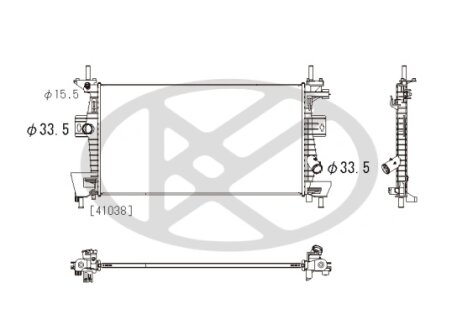 Радіатор охолоджування двигуна KOYORAD PL322656R