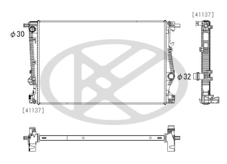 Радіатор охолоджування двигуна KOYORAD PL333103