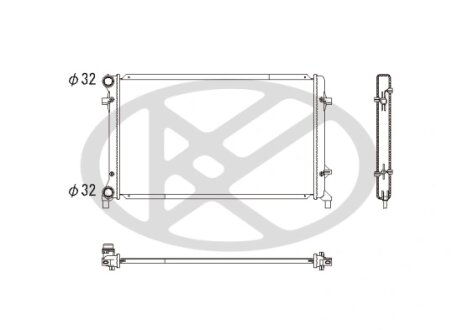 Радіатор охолоджування двигуна KOYORAD PL452658