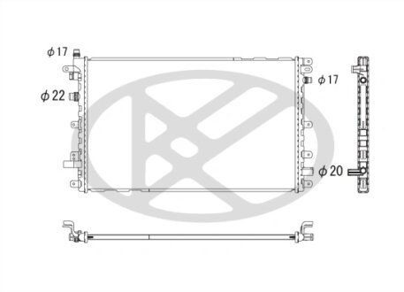 Радіатор охолоджування двигуна KOYORAD PL462775