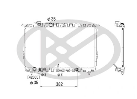 Радіатор охолоджування двигуна KOYORAD PL811803