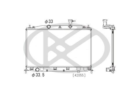 Радіатор охолоджування двигуна KOYORAD PL812453