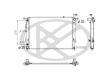 Радіатор охолоджування двигуна KOYORAD PL812464