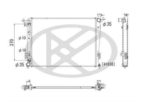 Радіатор охолоджування двигуна KOYORAD PL812502