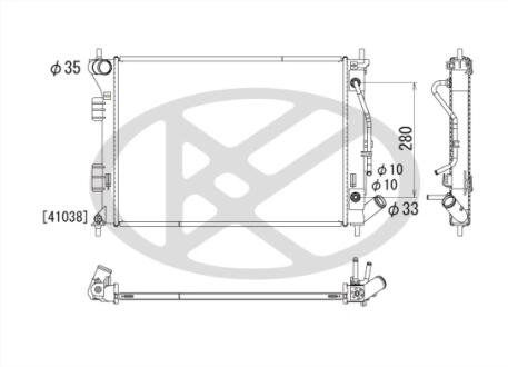 Радіатор системи охолодження KOYORAD PL812856