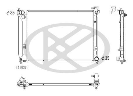 Радіатор охолоджування двигуна KOYORAD PL813093