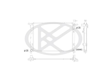 Радіатор охолоджування двигуна KOYORAD PL823189