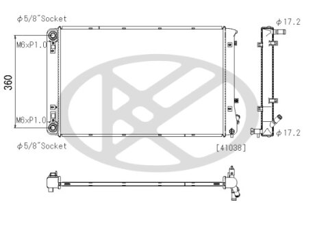 Радіатор охолоджування двигуна KOYORAD PL823453