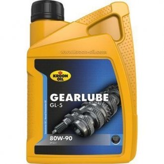 Масло трансмиссионное 80W90 GEARLUBE GL-5 1л KROON OIL 01206