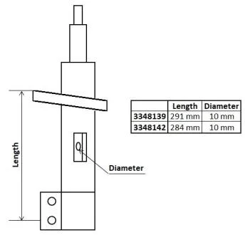 Амортизатор газомасляний KYB 3348139
