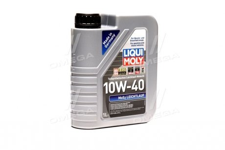 Мастило моторн. MoS2 Leichtlauf 10W-40 API SL/CF; ACEA A3-04/B4-04 (Канистра 1л) LIQUI MOLY 1930 (фото 1)