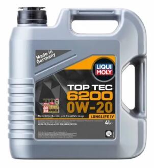 Моторна олива TopTec 6200 0W-20, 4л. LIQUI MOLY 20788